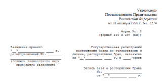 Расторжение брака в загсе по заявлению одного из супругов